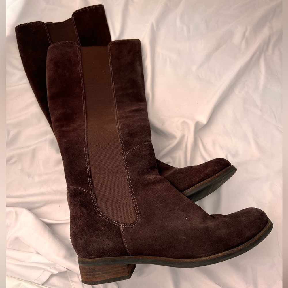 Cole Haan Brown Suede Riding Boot Size 8.5